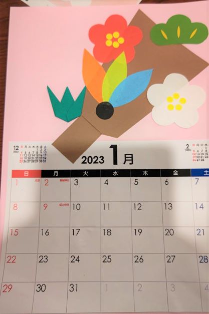 年末最後のカレンダー作り ～癒しのデイサービス名古屋熱田