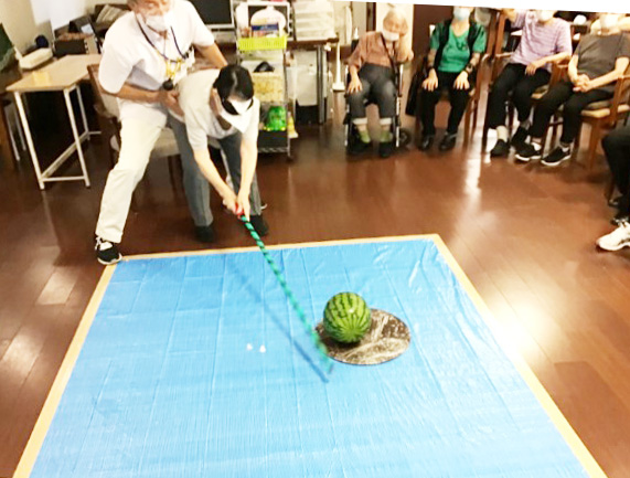 夏祭り スイカ割 ～癒しのデイサービス葛飾