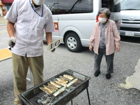 秋刀魚BBQ～癒しのデイサービス野田